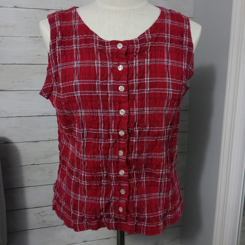 🟢Sonoma Red Womens Top Size Large